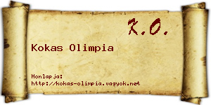 Kokas Olimpia névjegykártya